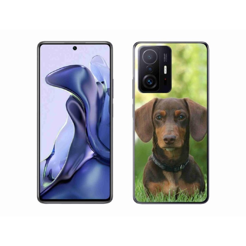 Gélový obal mmCase na mobil Xiaomi 11T Pro - hnedý jazvečík