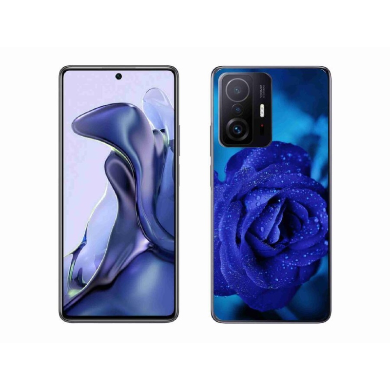 Gélový obal mmCase na mobil Xiaomi 11T Pro - modrá ruža