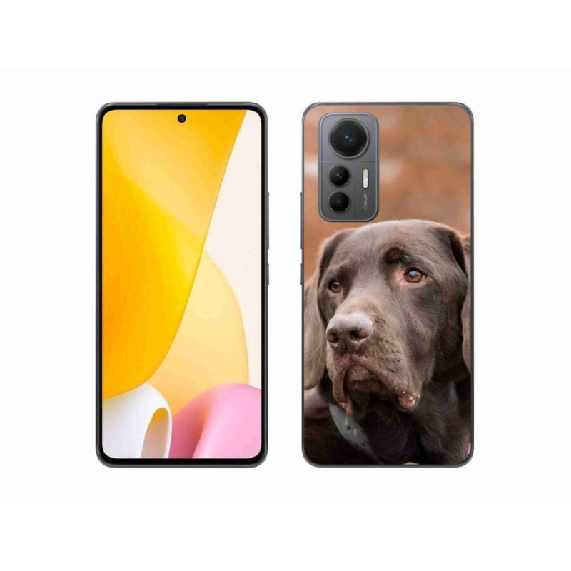 Gélový obal mmCase na mobil Xiaomi 12 Lite - hnedý labrador