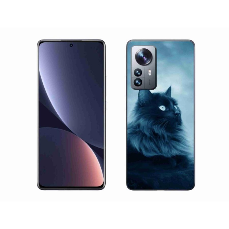 Gélový obal mmCase na mobil Xiaomi 12 Pro - čierna mačka 1