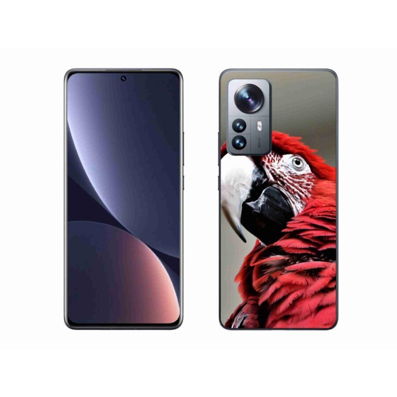 Gélový obal mmCase na mobil Xiaomi 12 Pro - papagáj ara červený