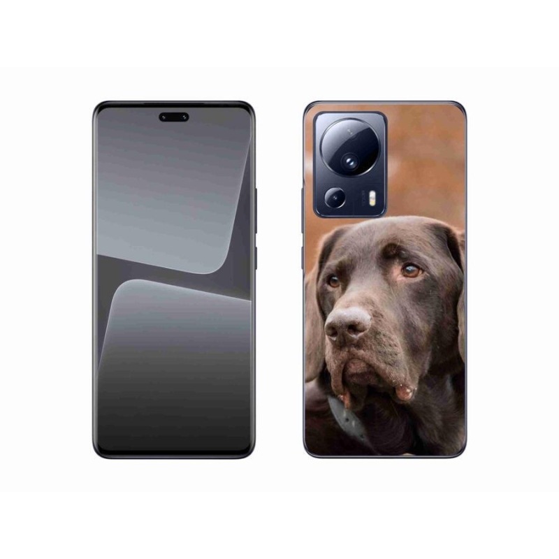 Gélový obal mmCase na mobil Xiaomi 13 Lite - hnedý labrador