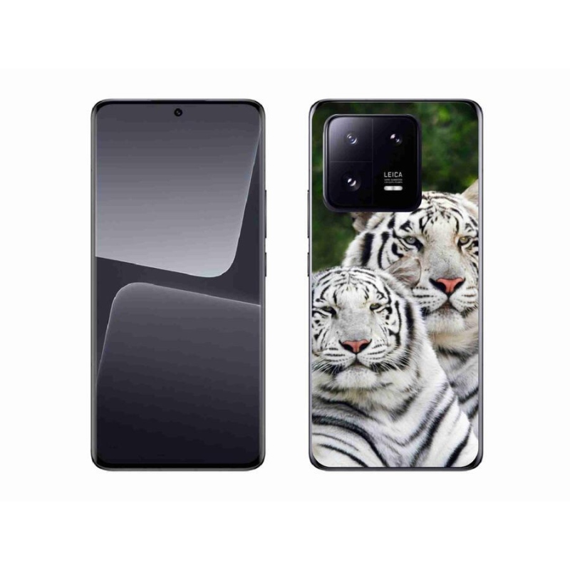 Gélový obal mmCase na mobil Xiaomi 13 Pro - bieli tigre