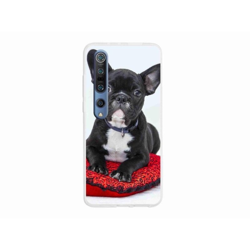 Gélový obal mmCase na mobil Xiaomi Mi 10 - buldog