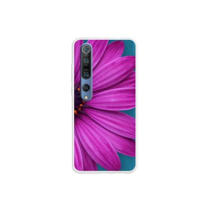 Gélový obal mmCase na mobil Xiaomi Mi 10 - fialová margaréta