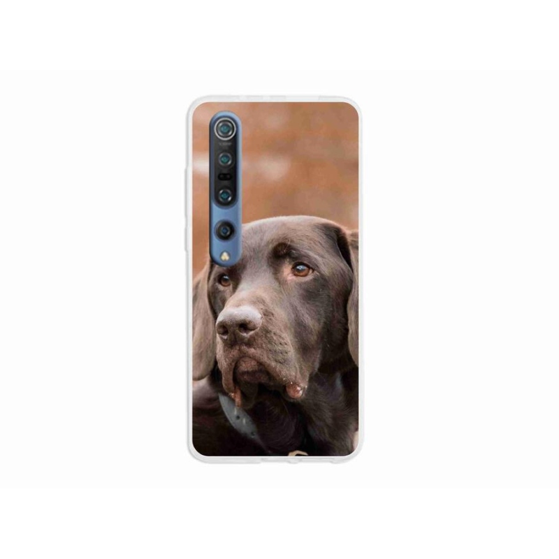 Gélový obal mmCase na mobil Xiaomi Mi 10 - hnedý labrador