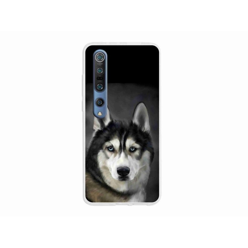 Gélový obal mmCase na mobil Xiaomi Mi 10 - husky