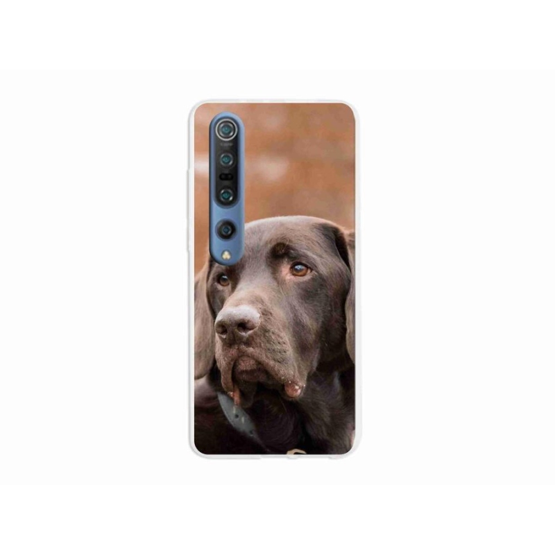 Gélový obal mmCase na mobil Xiaomi Mi 10 Pro - hnedý labrador