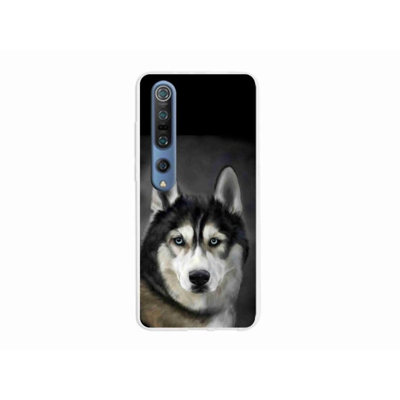 Gélový obal mmCase na mobil Xiaomi Mi 10 Pro - husky