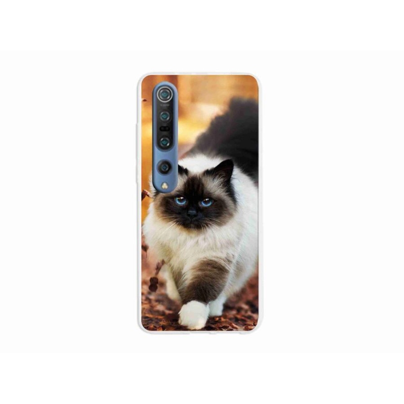 Gelový obal mmCase na mobil Xiaomi Mi 10 Pro - kočka