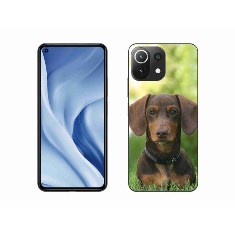 Gélový obal mmCase na mobil Xiaomi Mi 11 Lite 4G/5G - hnedý jazvečík