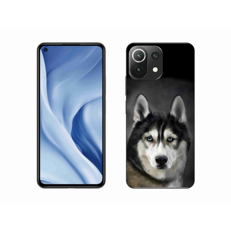 Gélový obal mmCase na mobil Xiaomi Mi 11 Lite 4G/5G - husky