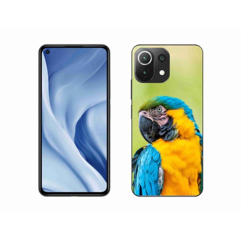 Gélový obal mmCase na mobil Xiaomi Mi 11 Lite 4G / 5G - papagáj ara 2