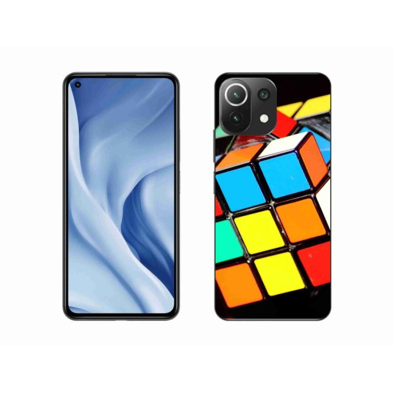 Gélový obal mmCase na mobil Xiaomi Mi 11 Lite 4G/5G - rubikova kocka