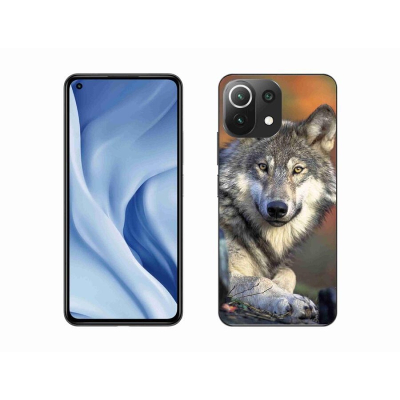 Gélový obal mmCase na mobil Xiaomi Mi 11 Lite 4G/5G - vlk