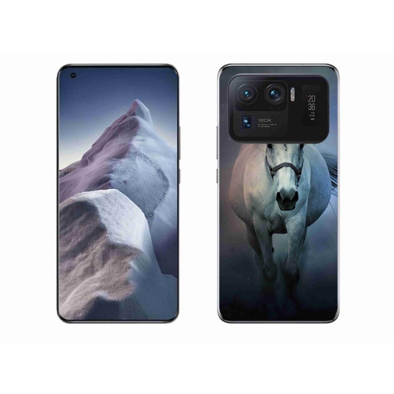 Gélový obal mmCase na mobil Xiaomi Mi 11 Ultra - bežiaci biely kôň
