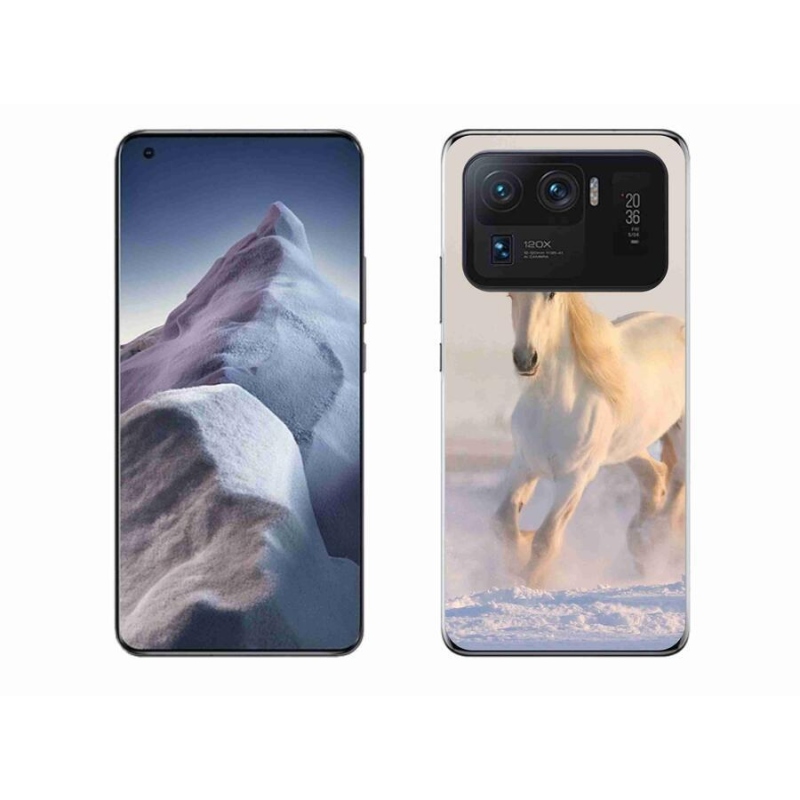 Gélový obal mmCase na mobil Xiaomi Mi 11 Ultra - kôň v snehu