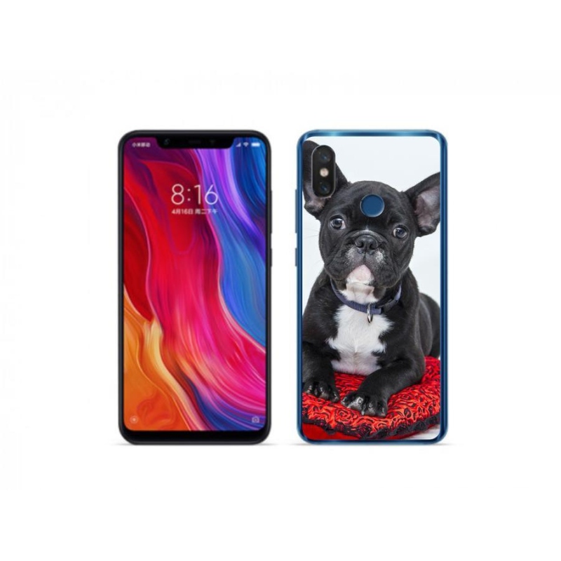 Gélový obal mmCase na mobil Xiaomi Mi 8 - buldog