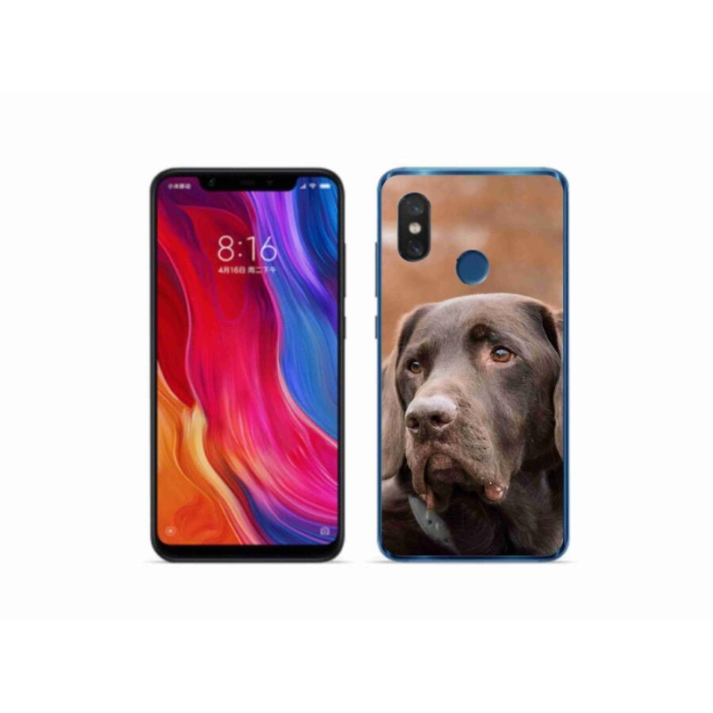 Gélový obal mmCase na mobil Xiaomi Mi 8 - hnedý labrador