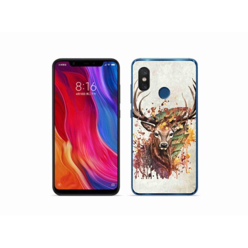 Gélový obal mmCase na mobil Xiaomi Mi 8 - jeleň 1