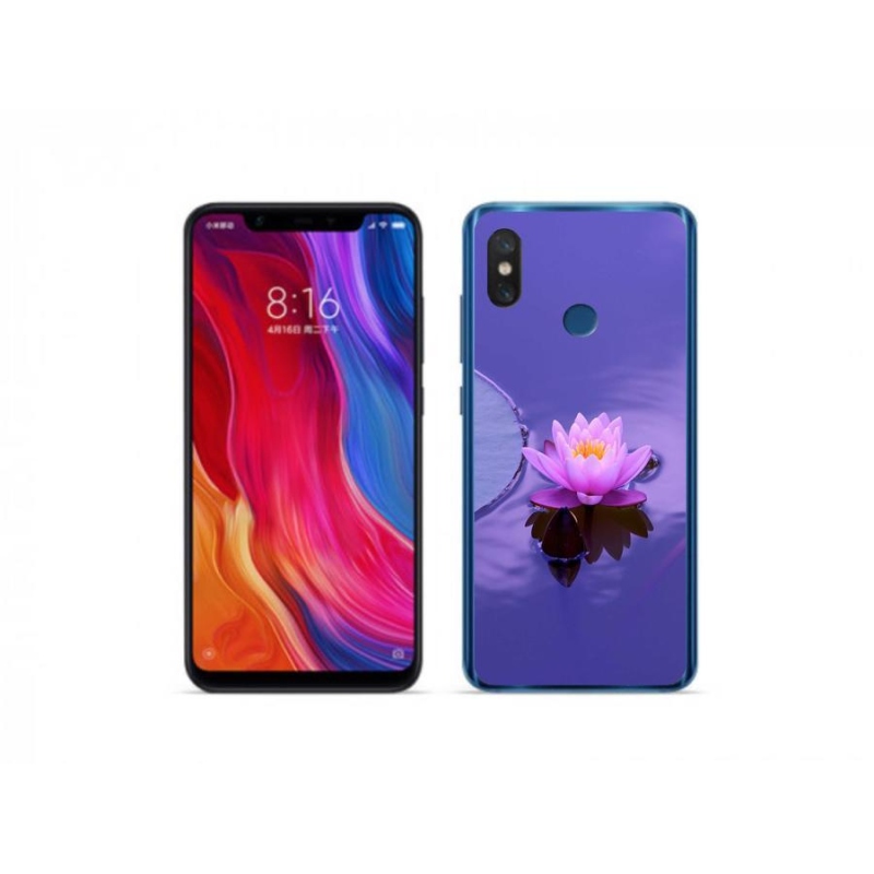 Gélový obal mmCase na mobil Xiaomi Mi 8 - kvet na hladine