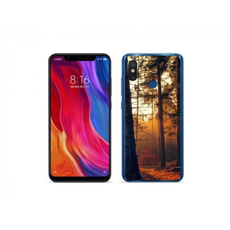 Gélový obal mmCase na mobil Xiaomi Mi 8 - les