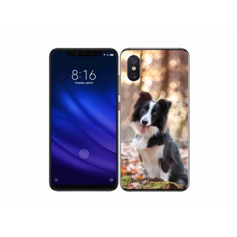 Gélový obal mmCase na mobil Xiaomi Mi 8 Pro - border kólie 1