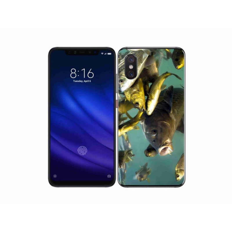 Gélový obal mmCase na mobil Xiaomi Mi 8 Pro - kŕdeľ rýb