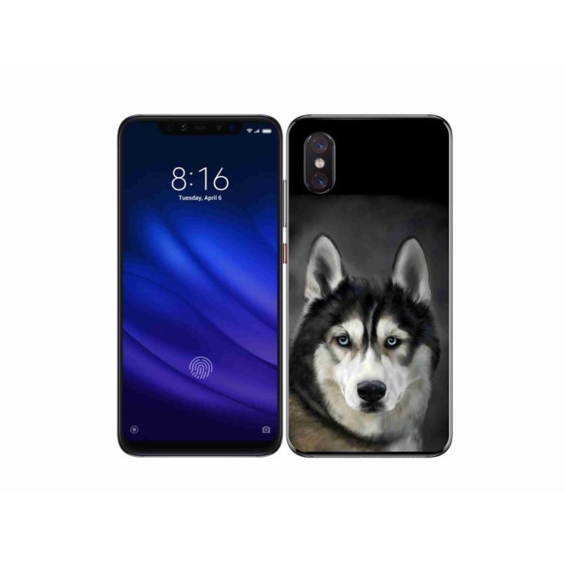 Gélový obal mmCase na mobil Xiaomi Mi 8 Pro - husky