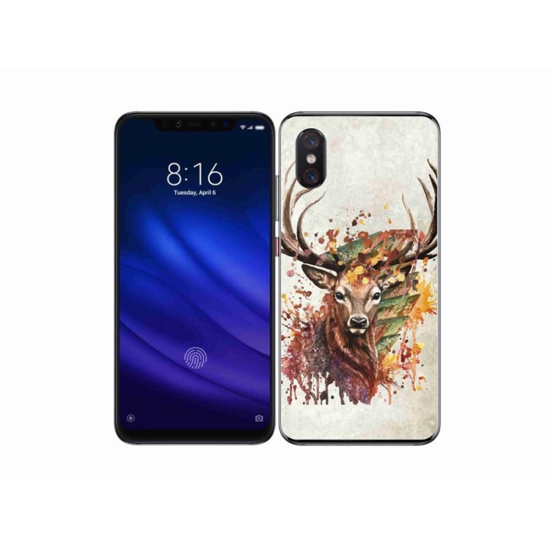 Gélový obal mmCase na mobil Xiaomi Mi 8 Pro - jeleň 1