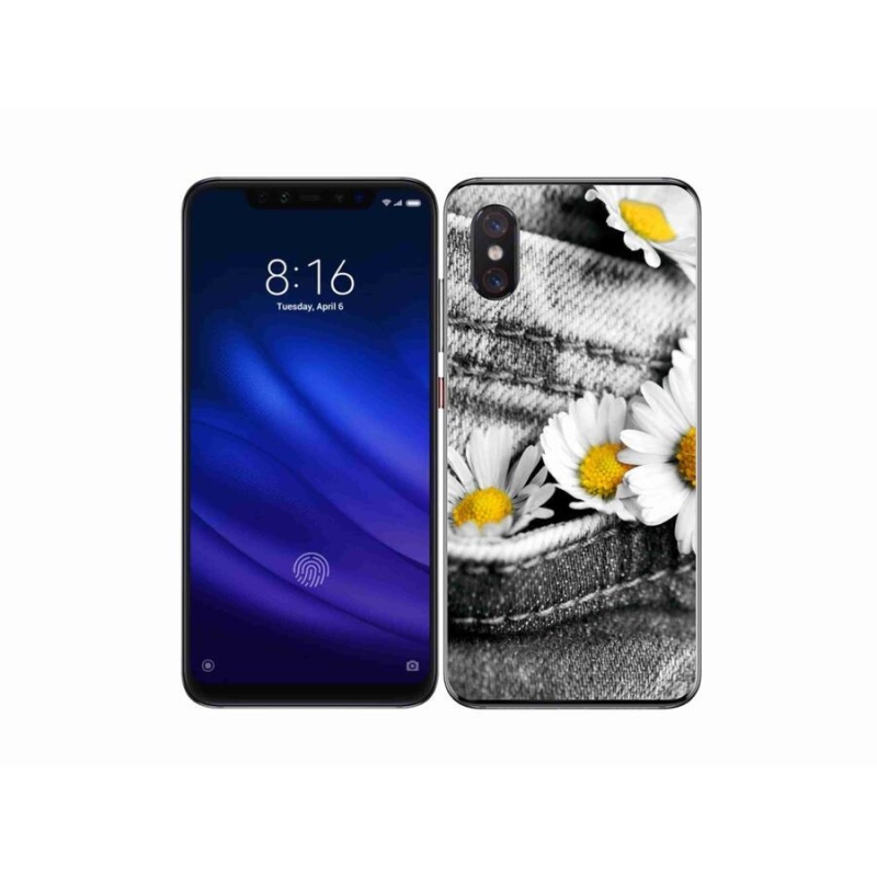 Gélový obal mmCase na mobil Xiaomi Mi 8 Pro - margaréty