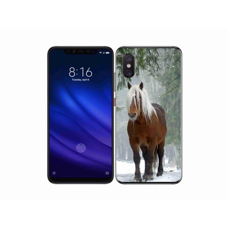 Gélový obal mmCase na mobil Xiaomi Mi 8 Pro - kôň v lese