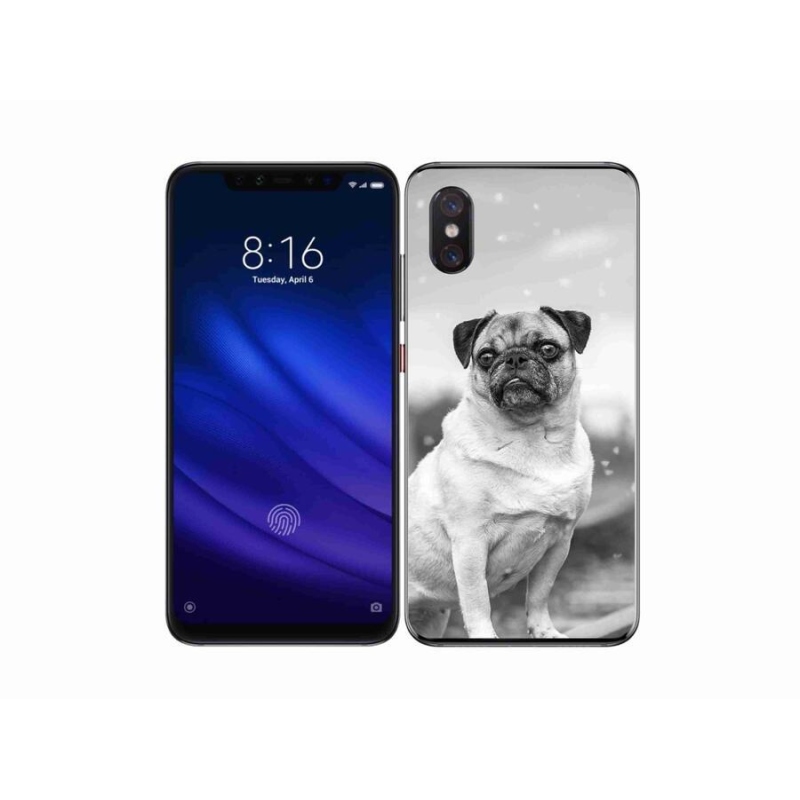 Gélový obal mmCase na mobil Xiaomi Mi 8 Pro - mops