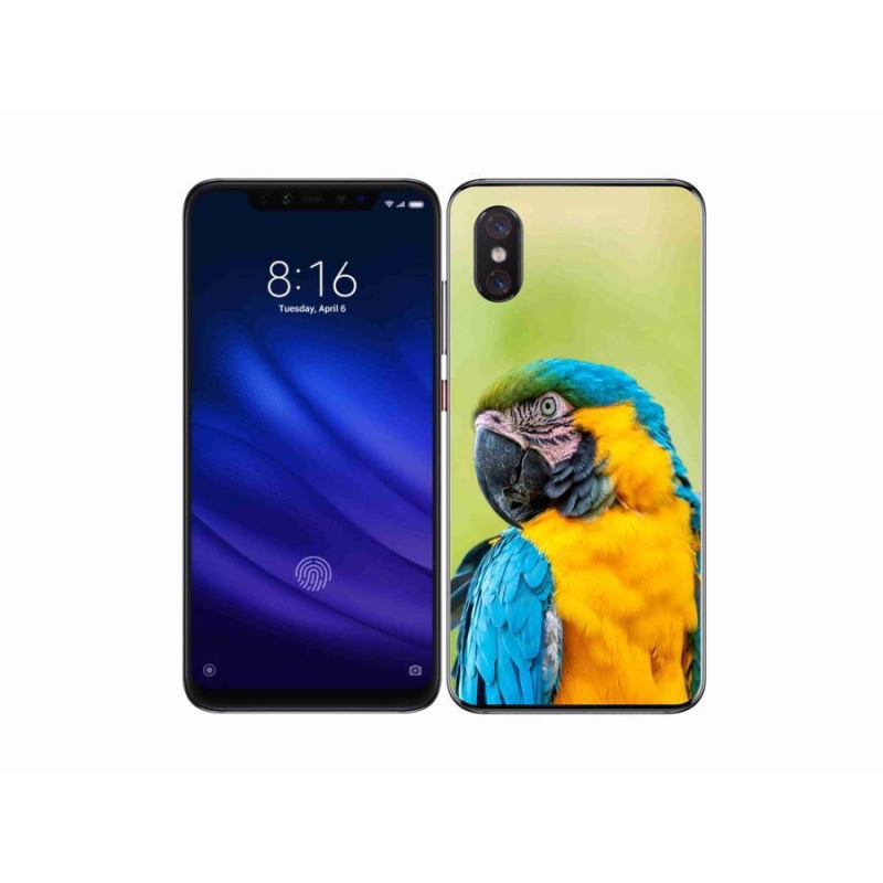 Gélový obal mmCase na mobil Xiaomi Mi 8 Pro - papagáj ara 2