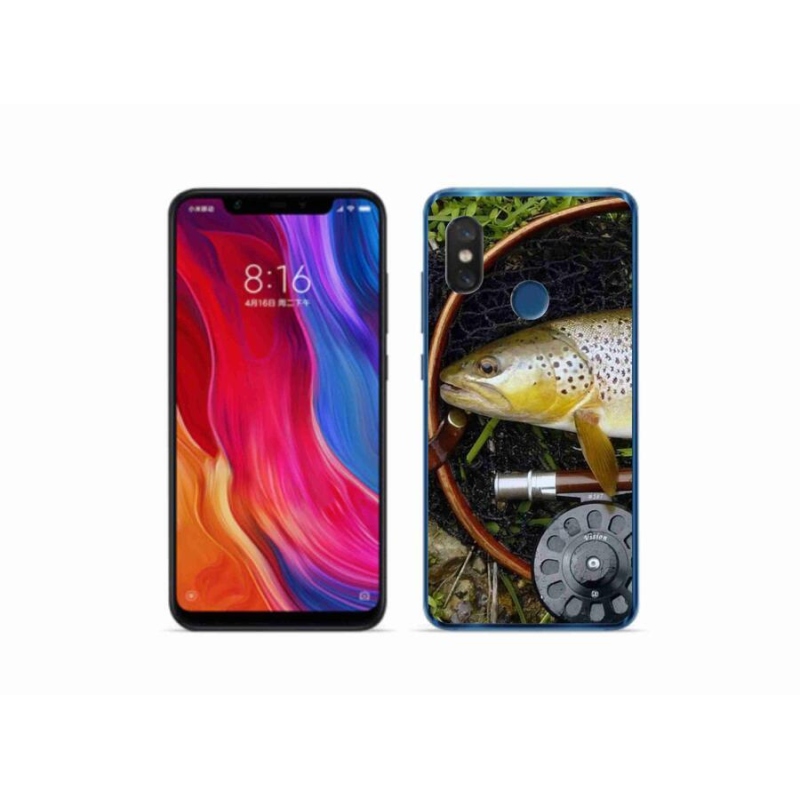 Gélový obal mmCase na mobil Xiaomi Mi 8 - pstruh 2