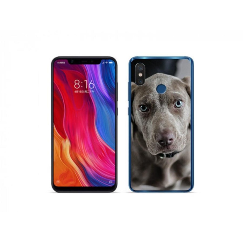 Gélový obal mmCase na mobil Xiaomi Mi 8 - weimarský stavač