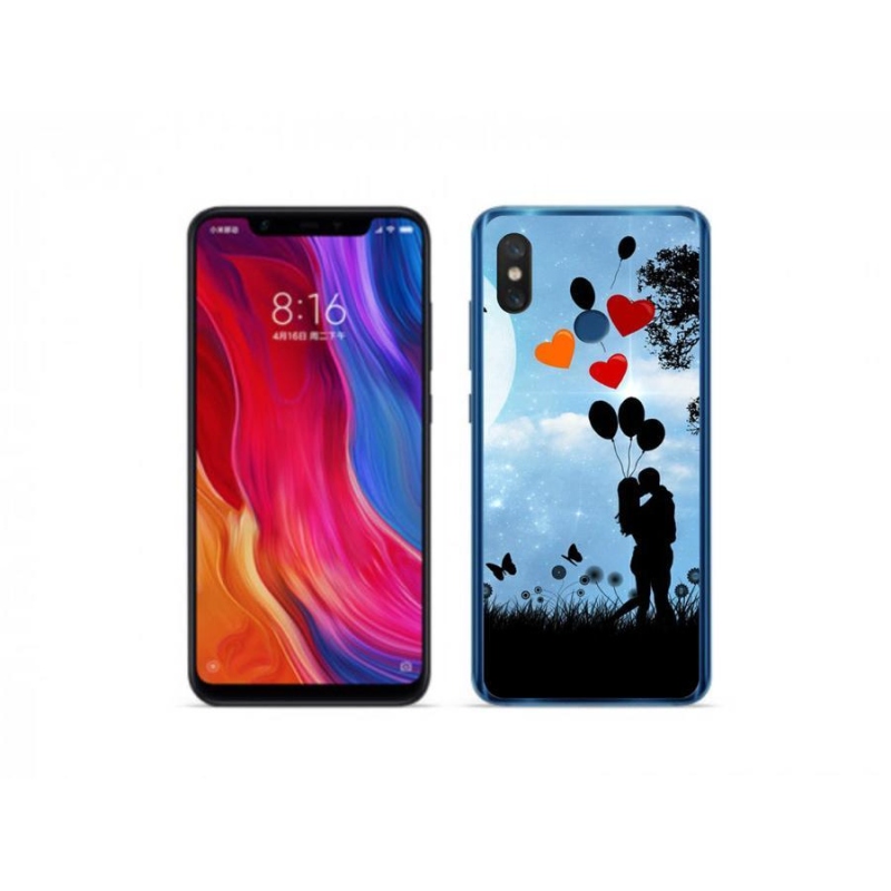 Gélový obal mmCase na mobil Xiaomi Mi 8 - zamilovaný pár