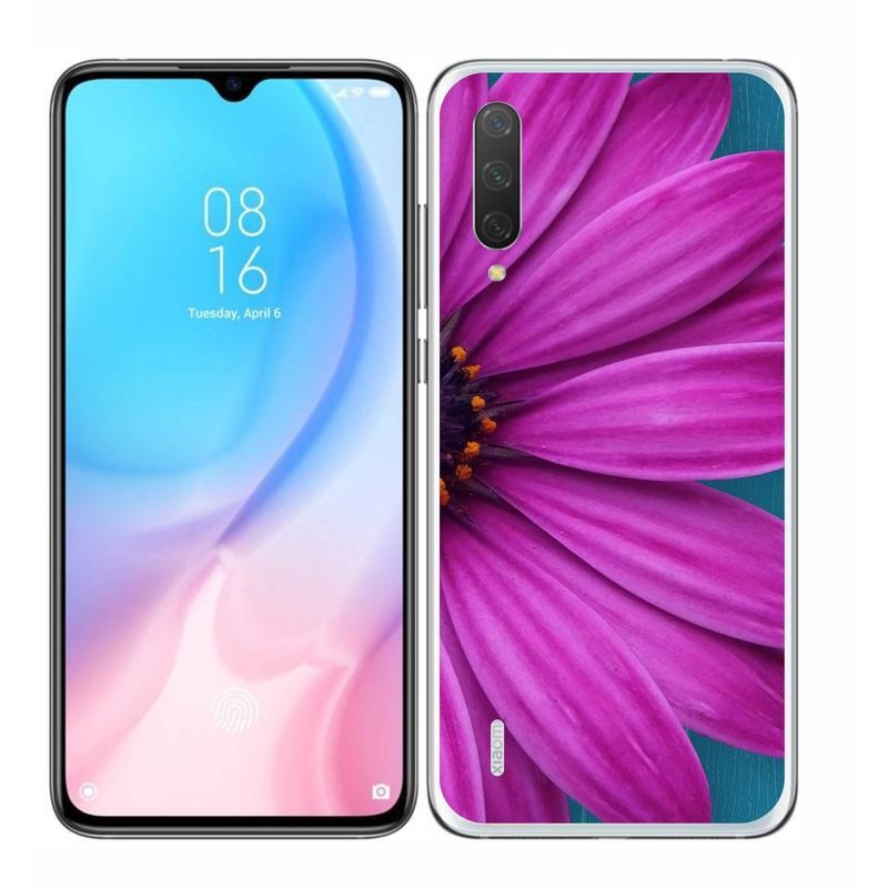 Gélový obal mmCase na mobil Xiaomi Mi 9 Lite - fialová margaréta