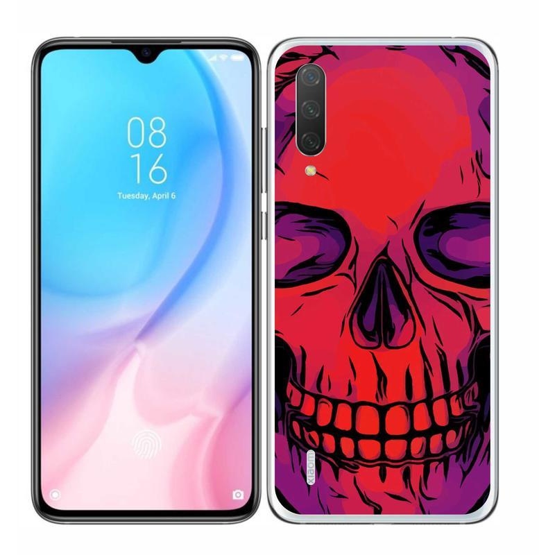 Gélový obal mmCase na mobil Xiaomi Mi 9 Lite - lebka