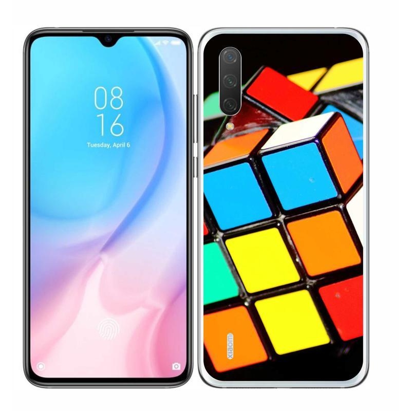 Gélový obal mmCase na mobil Xiaomi Mi 9 Lite - rubikova kocka