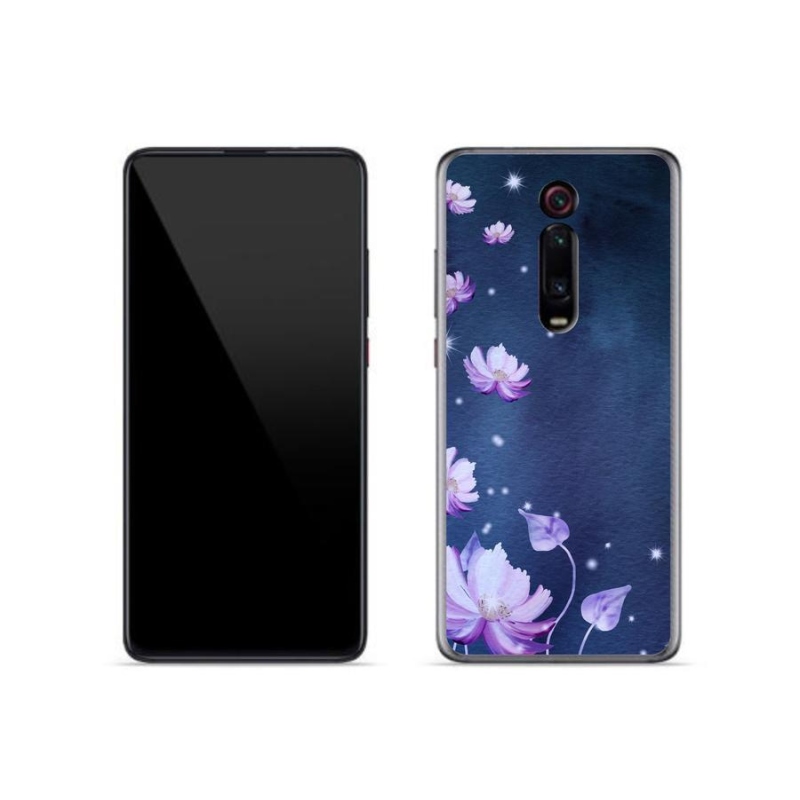 Gélový obal mmCase na mobil Xiaomi Mi 9T - padajúce kvety