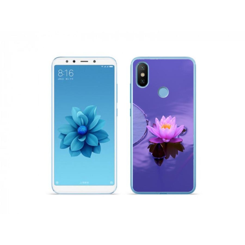 Gélový obal mmCase na mobil Xiaomi Mi A2 - kvet na hladine