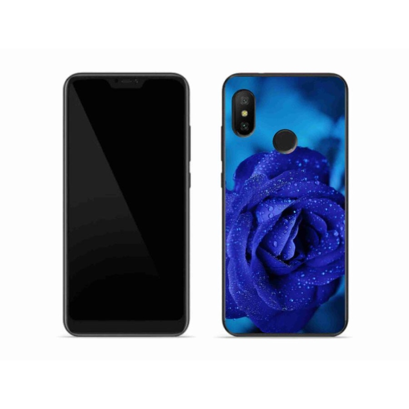 Gélový obal mmCase na mobil Xiaomi Mi A2 Lite - modrá ruža