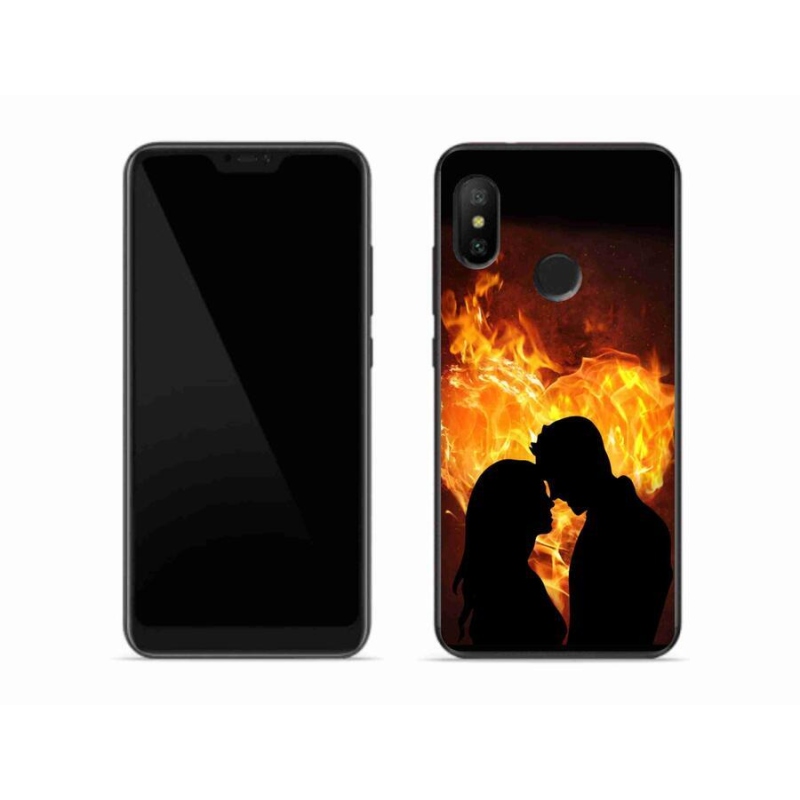 Gélový obal mmCase na mobil Xiaomi Mi A2 Lite - ohnivá láska