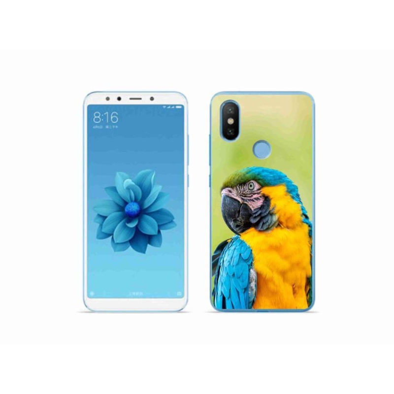 Gélový obal mmCase na mobil Xiaomi Mi A2 - papagáj ara 2