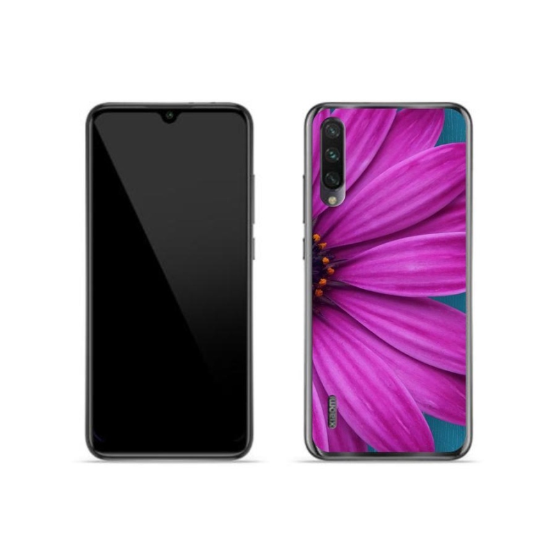 Gélový obal mmCase na mobil Xiaomi Mi A3 - fialová margaréta