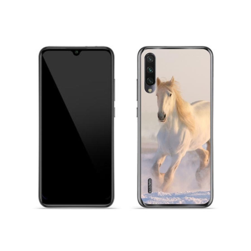 Gélový obal mmCase na mobil Xiaomi Mi A3 - kôň v snehu