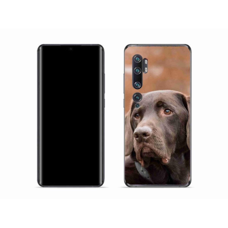 Gélový obal mmCase na mobil Xiaomi Mi Note 10 - hnedý labrador