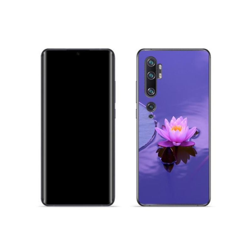 Gélový obal mmCase na mobil Xiaomi Mi Note 10 - kvet na hladine