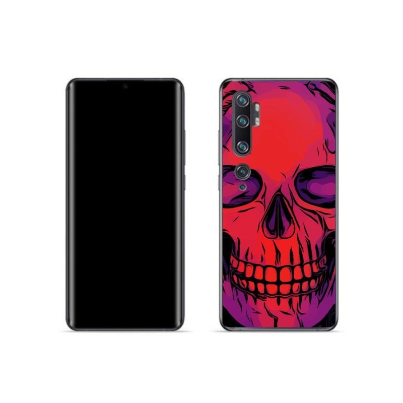 Gélový obal mmCase na mobil Xiaomi Mi Note 10 - lebka